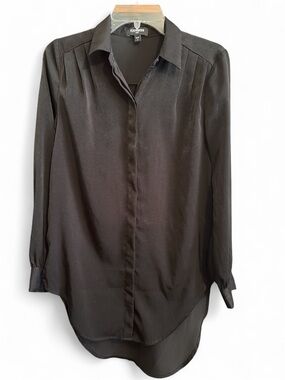 Express Pleated Shoulder Relaxed Tunic Portofino Shirt